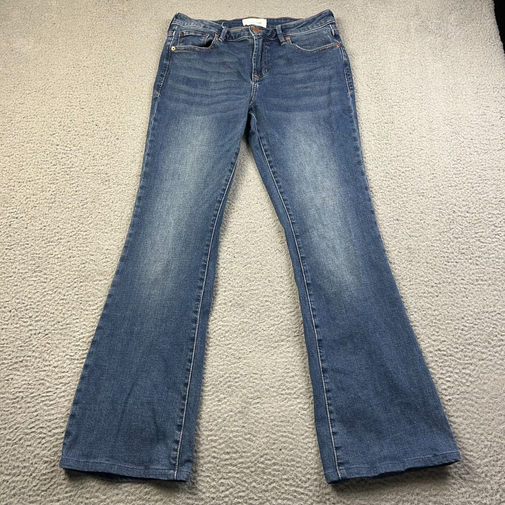 DEAR JOHN Jeans Women Blue Denim Jaxtyn Mid Rise Bootcut Flare Stretch Size 29